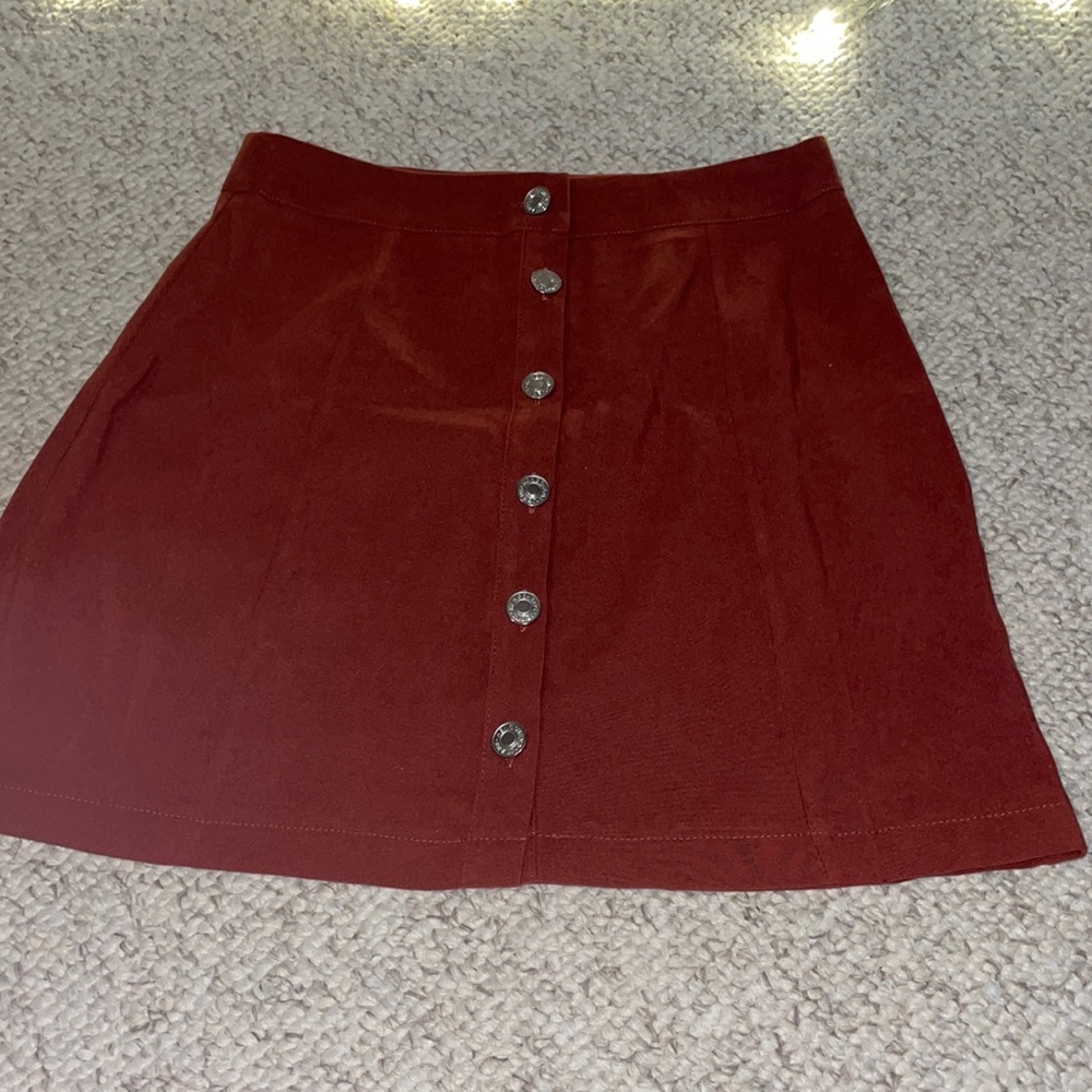 Rust orange skirt